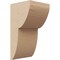Ekena Millwork 4"W x 4"D x 8"H Wide Crestline Rough Cedar Woodgrain TimberThane Corbel, Primed Tan CORUR04X04X08CRERCPR - alternate 1